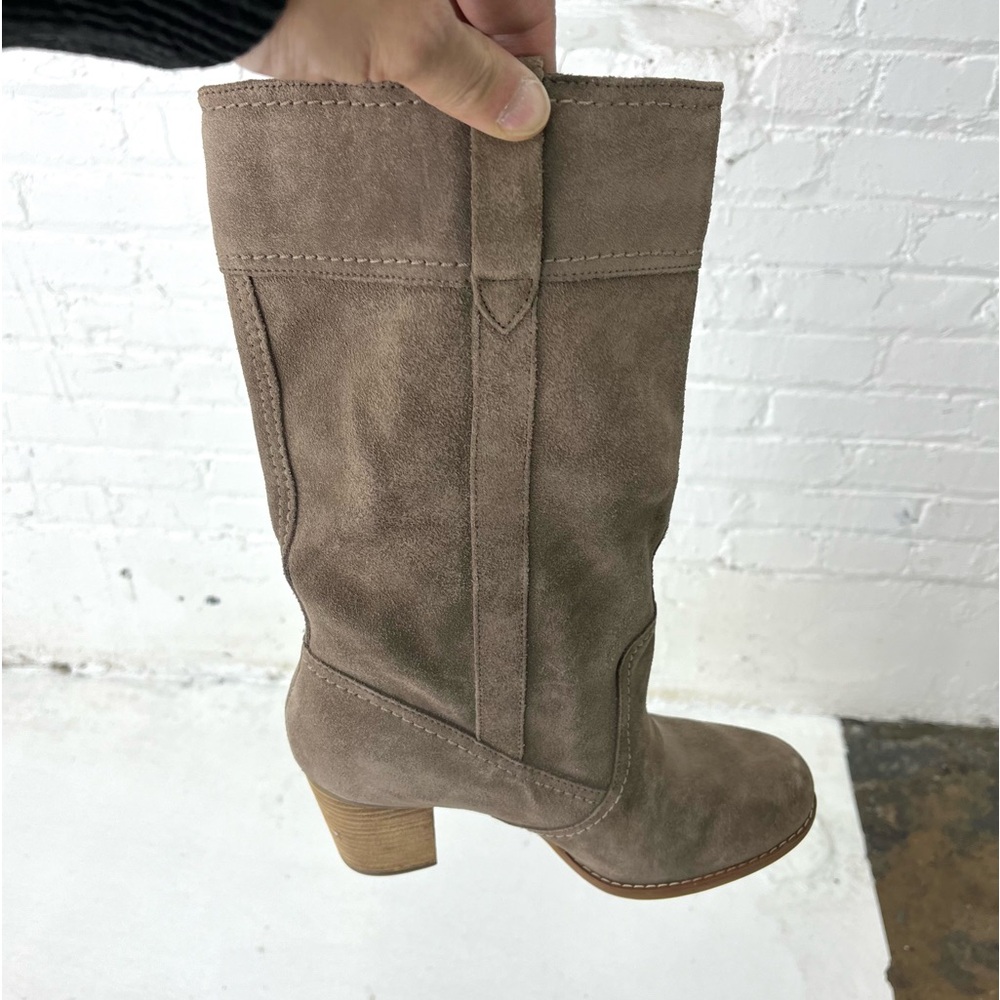 *🎉HP 🎉 Timberland | Earthkeepers Rudston taupe Suede Heeled Boots Size 8 - Picture 8 of 16
